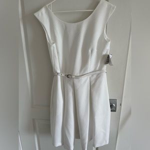Danny & Nicole all white dress, sleeveless